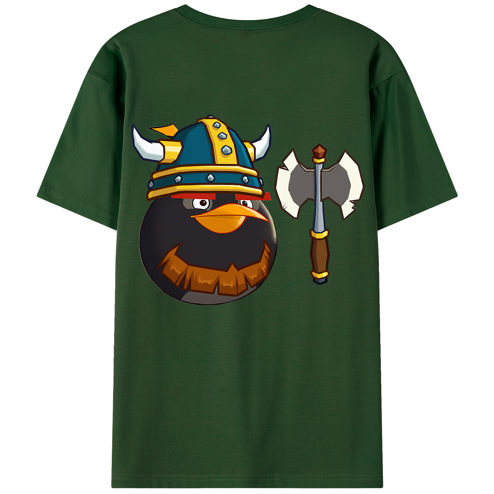 （画像用） Angry Birds アングリーバード 綿100％半袖Tシャツ（背面プリント）